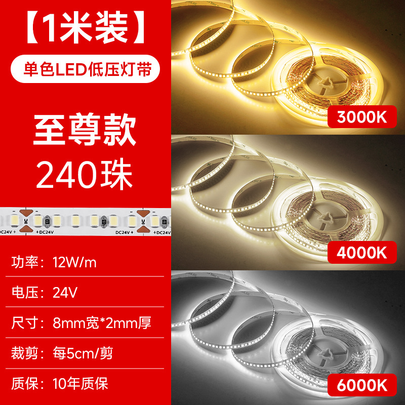 Double row-240 beads- 1m price-single color (requires matching low-voltage transformer)