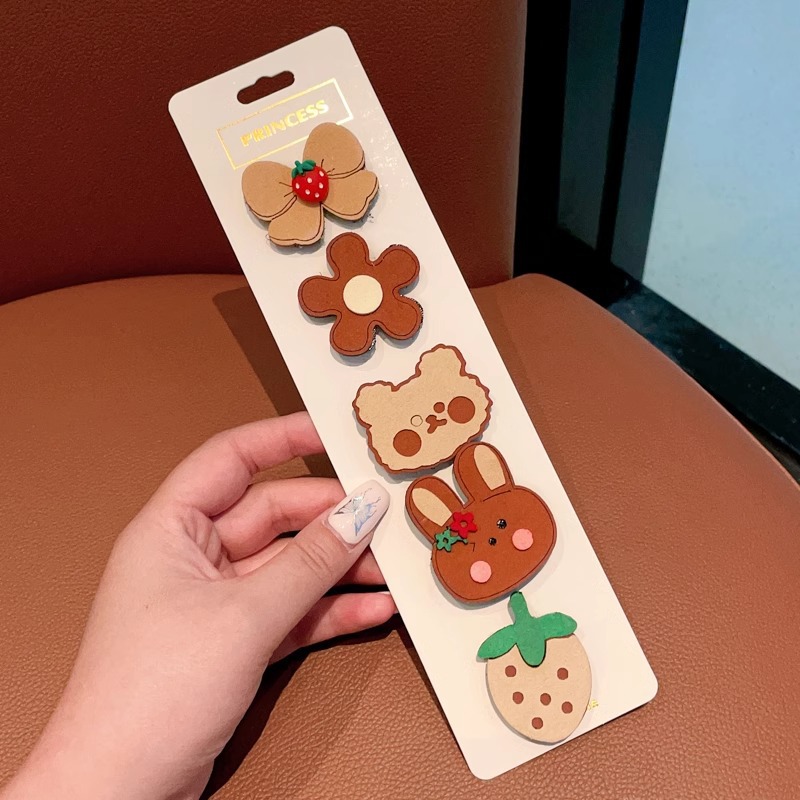 Niños velcro pegatinas de cabello para bebés lindos no dañados pegatinas de frangeo frente lateral broche de sudor broche de cabello