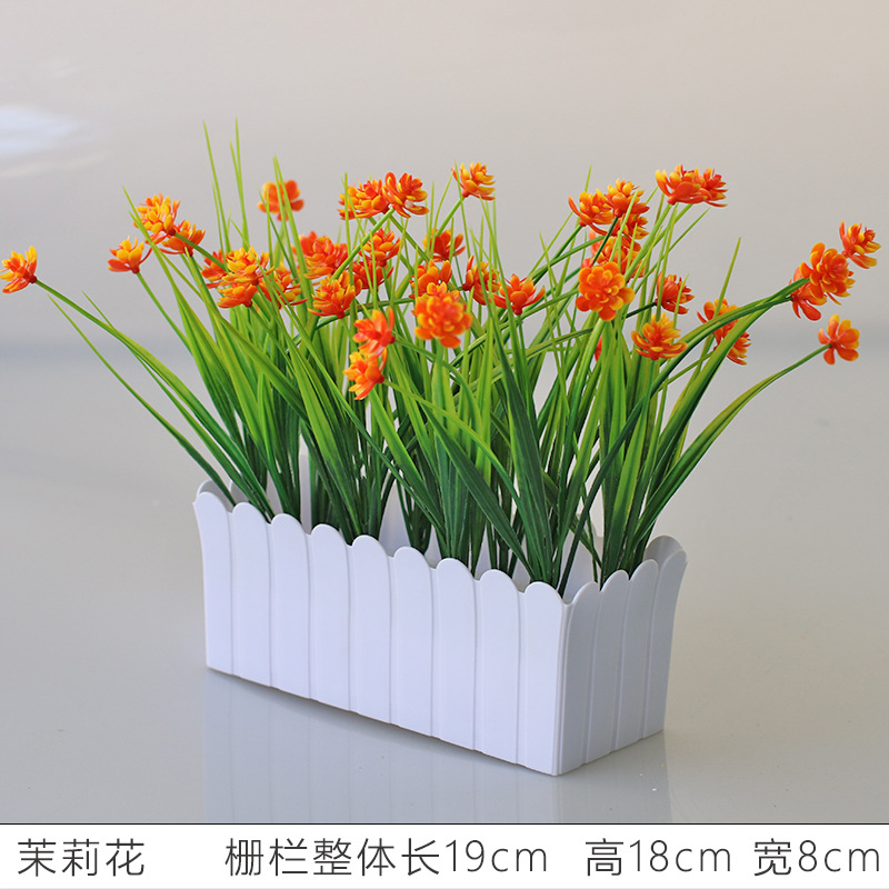Flor artificial jardín de flores de plástico traje de valla de flores artificiales decoración de la ventana interior y exterior decoración floral decoración de la Mesa maceta flor