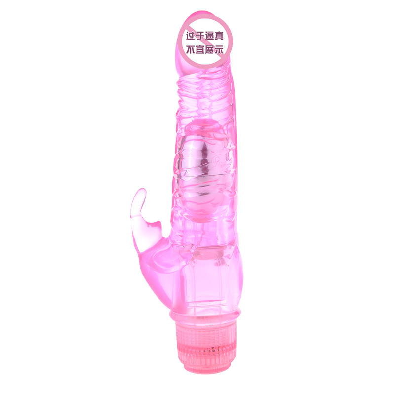 Jade Rabbit G-Spot Vibrator, Rose Red ABS Massage Stick for Adults — detail image 12