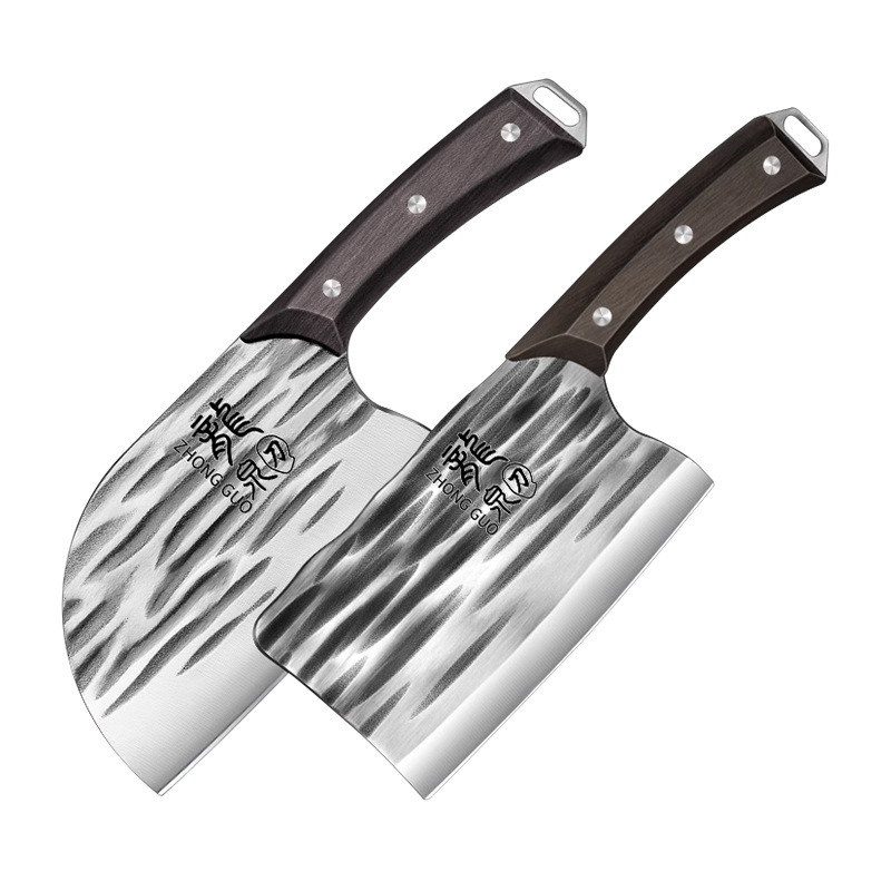 Kit de cuchillo de cocina forjado cuchillo de cocina afilado cortar doble uso cuchillo de corte de carne de cocina por defecto Pylace