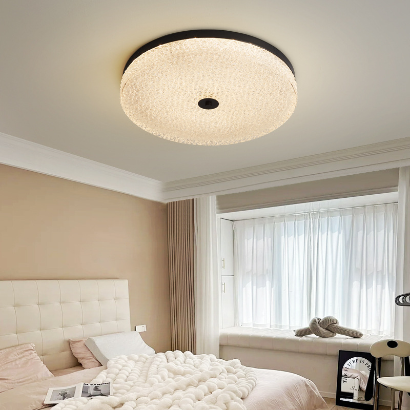 Italian Minimalist All Copper Full Spectrum Eye Protection Smart Light Luxury Led Living Room LCeiling Lamp Bedroom Lamp Model Room Lamp