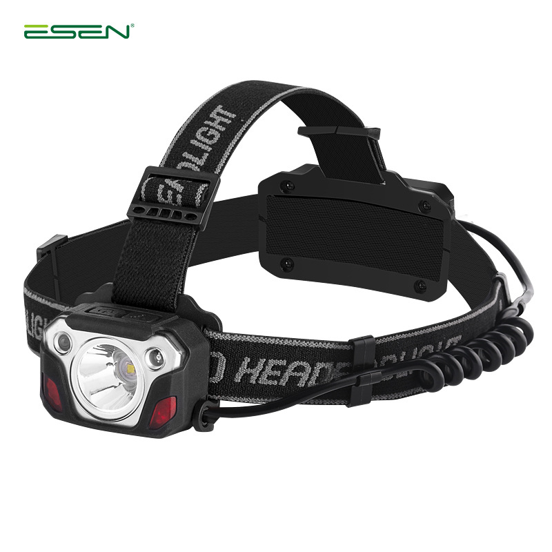 New Sensor Headlight USB Charging Strong Headlight Led Head-Mounted Flashlight Fishing Light Outdoor Headlight