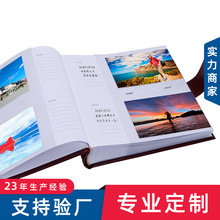 纪念写真影集大容量家庭插页回忆杀照片册PU封面压印Logo相册定制