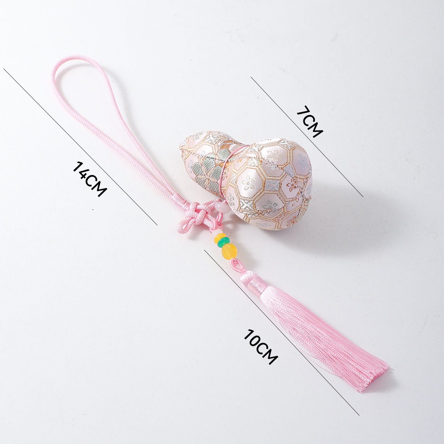 Colgante de siete colores de cordier de Año Nuevo colgante de bordilla de canciones de flores colgante DIY decoración floral