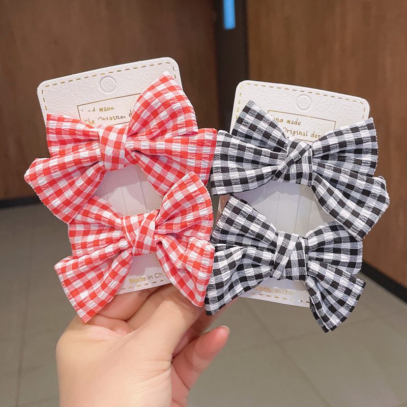 Pasador de pelo con lazo elegante para niñas estilo francés_voghion.com