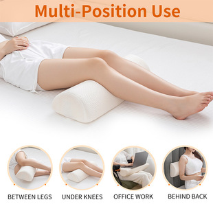 Cross-border Amazon semicircle pillow Amazon home foot pillow semi-cylindrical leg pillow slow rebound memory cotton leg pillow