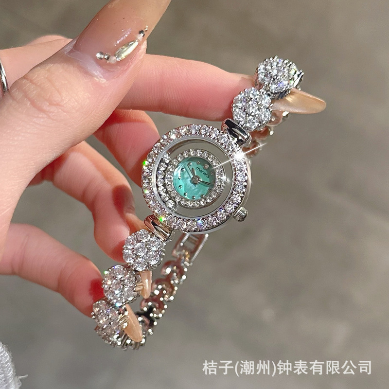 梅洛诗手表女轻奢小众女士女款手链表2025新款腕表时尚镶钻防水|undefined