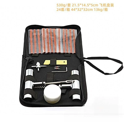 electric vehicle repair kit, Repair kit - black-24pc-tire-repair-tool