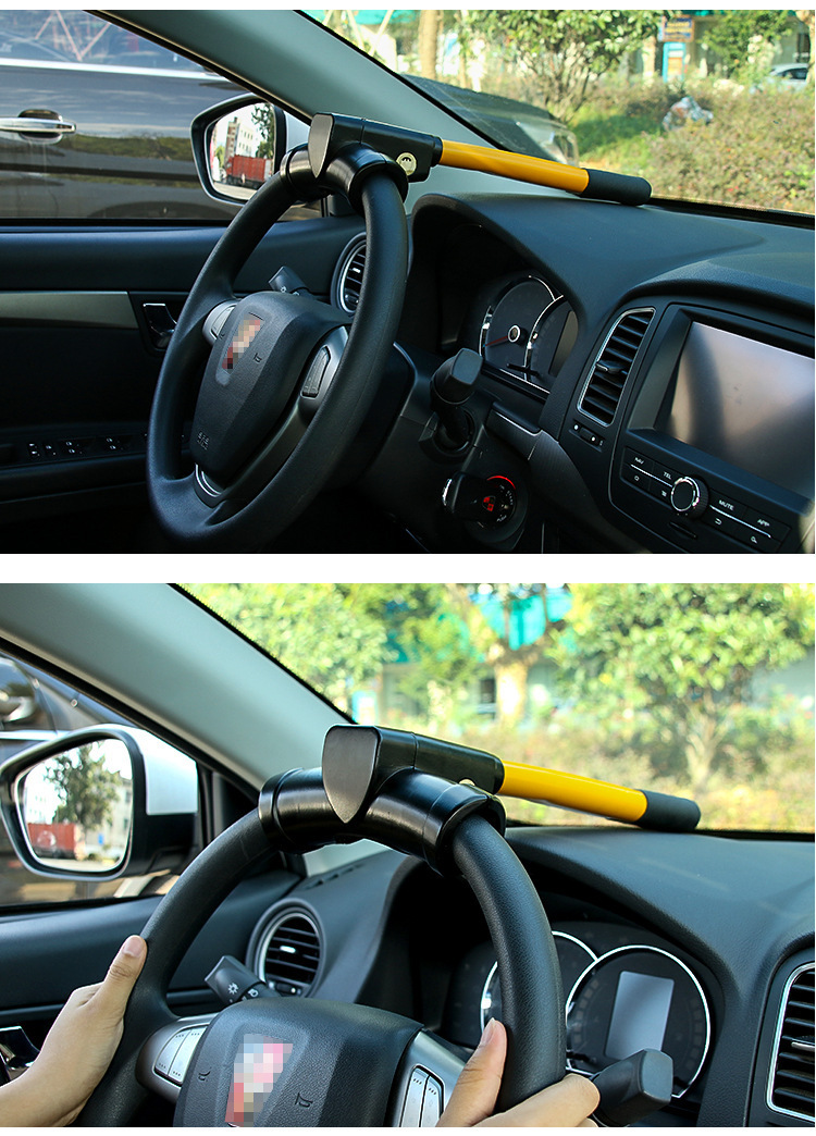 Car steering wheel anti-theft lock, small car, mortgaged car steering wheel lock, seatbelt buckle, steering wheel lock device