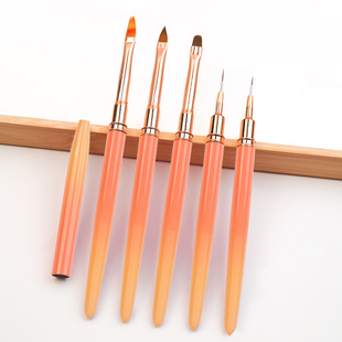 Nail art brush suit full set of phototherapy pen vignetting painting flower gradient pull line color painting pen professional tools brush