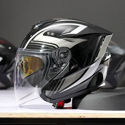 Motosiklet kaskı (dəbilqə) — All-Season Safety Helmet - r05-chirlwind-silver-s-size-51cm-53cm