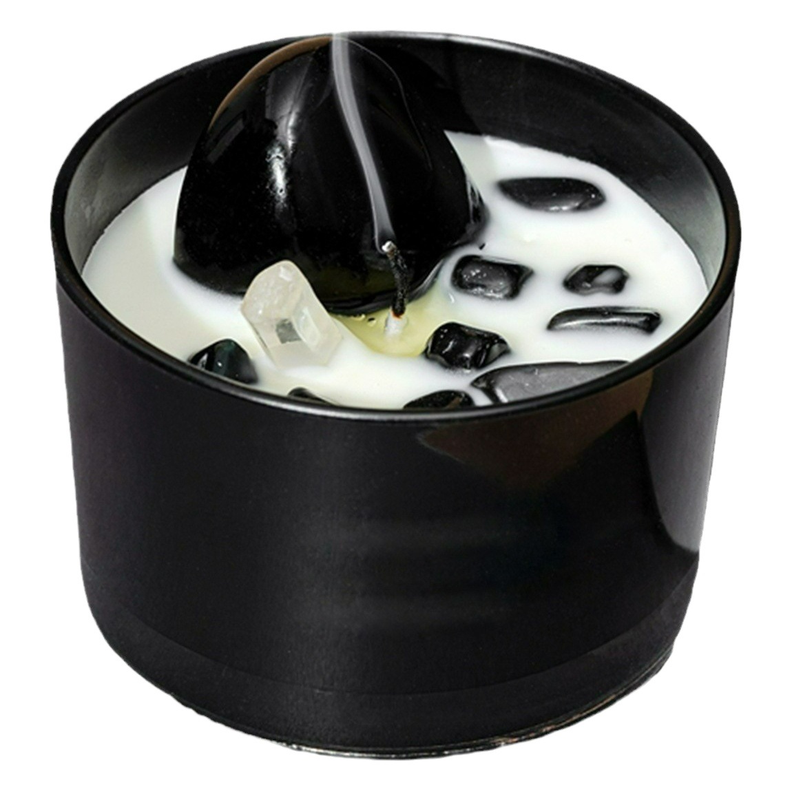 Vasos de vidrio de colores, piedra de cristal, comercio exterior, cera de soja, velas de aromaterapia, recuerdos de boda, velas de piedra de cristal al por mayor