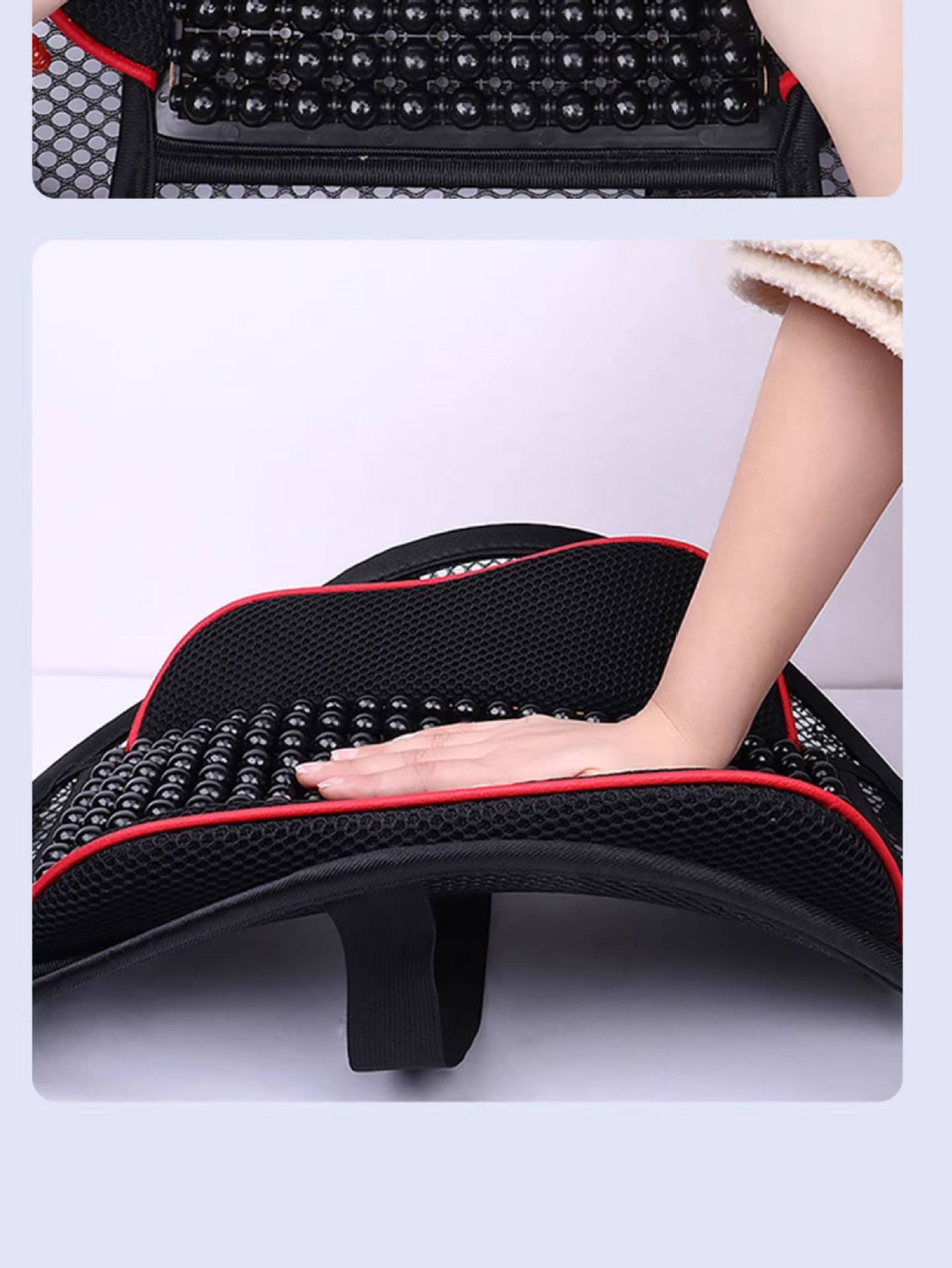Driver's Seat Lumbar Support Cushion, Car Seat Backrest, Tailbone Lumbar Support, Car Waist Cushion, Car Backrest Cushion, Summer Breathable