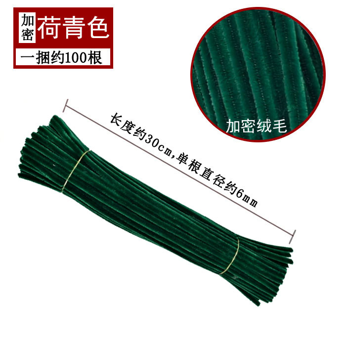 Varillas de felpa encriptadas de 42 colores, tiras para raíces de cabello, materiales populares para ramos hechos a mano, fabricante de varillas de felpa.