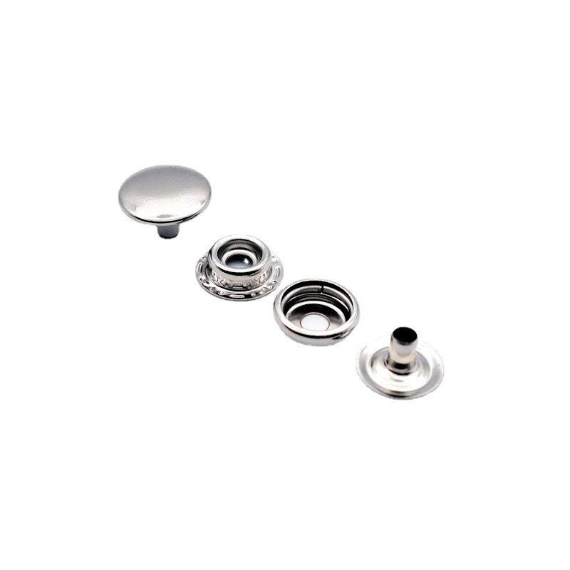 Fabricante de metal botón de emergencia Botón de botón de resorte de metal botón oculto de doble cara Botón de hardware