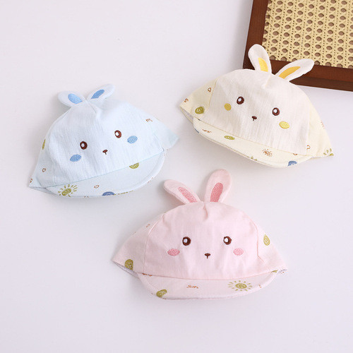 Sunshine Bunny Newborn Duck Hat Spring and Autumn Thin Infant Infant 0-3 Months Spring Sun Hat Baby Hat