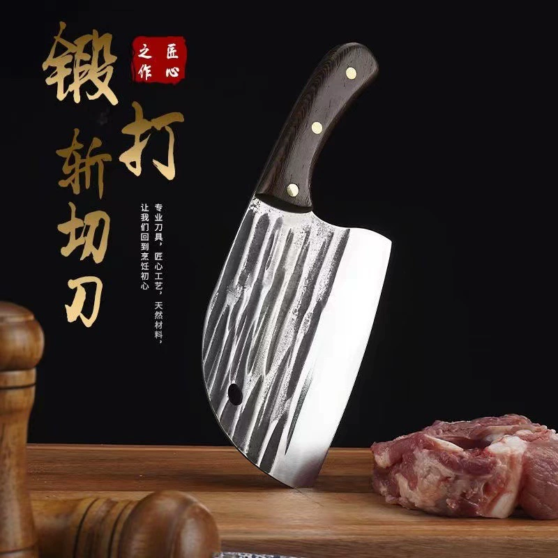 Нож для резки рыбьей головы интернет-знаменитостей Нож для разделки Ручной кованый нож для измельчения Прочный измельчитель Бытовой острый Сверхбыстрый нож для нарезки мяса