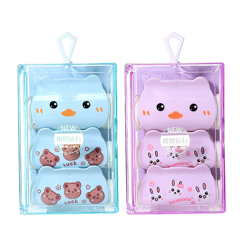 Lmltop dibujos animados rizador combinación traje 3 aire Bangs gran tamaño pequeño rizador SY135