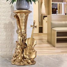 罗马柱摆件落地欧式客厅装饰大型花架柱子奢华高档电视柜旁边