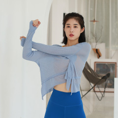 Sports Yoga Hooded Sweatshirt Women Yoga Top Loose Hooded Sweatshirt