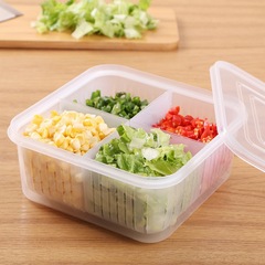 キッチン用玉ねぎ・生姜・ニンニク保存箱、冷蔵庫・冷凍庫専用準備箱、玉ねぎ・果物水切り・保存箱