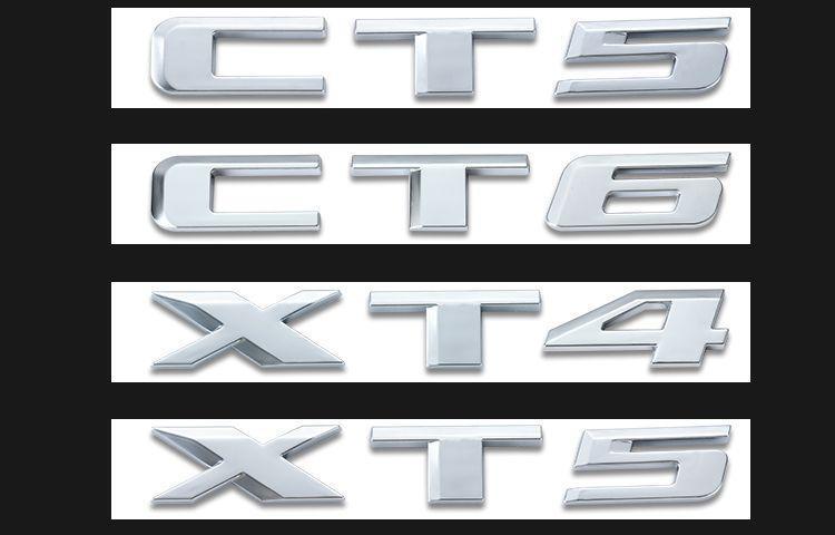 Cadillac lettering CT4 CT5 CT6 car emblem XT4 XT5 XT6 car sticker ATSL Shanghai General black emblem