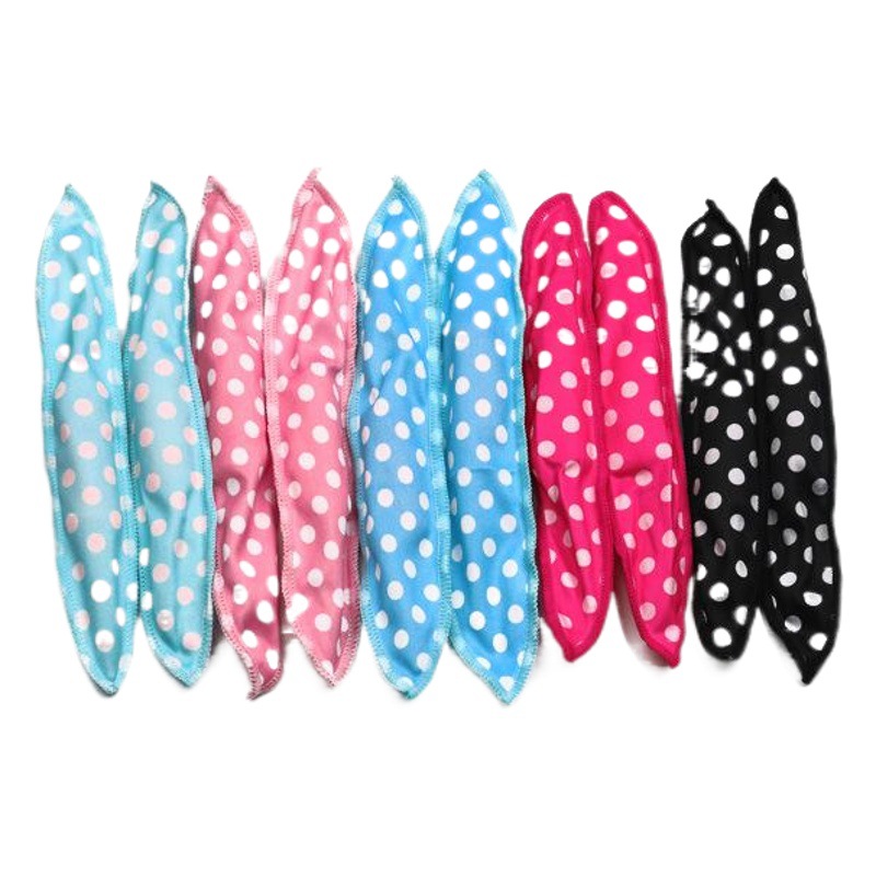 Lazy Polka Dot Hair Curling Sponge Curling Iron Seamless Pear Hair Curling Sleep Hair Curling Lazy Hair Band Curling Iron