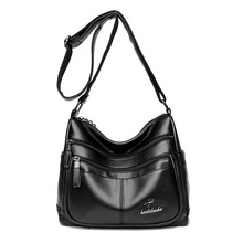 2025新款斜挎包大容量软皮单肩包中年妈妈手提品牌女包9602