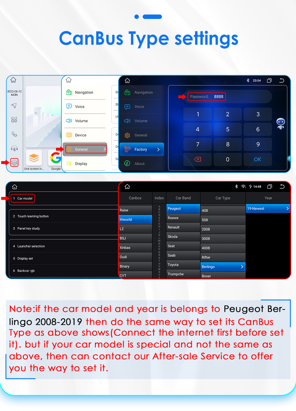 Applicable to 08-19 Citroen B9 Peugeot Partner Android smart large screen car central control Navigator