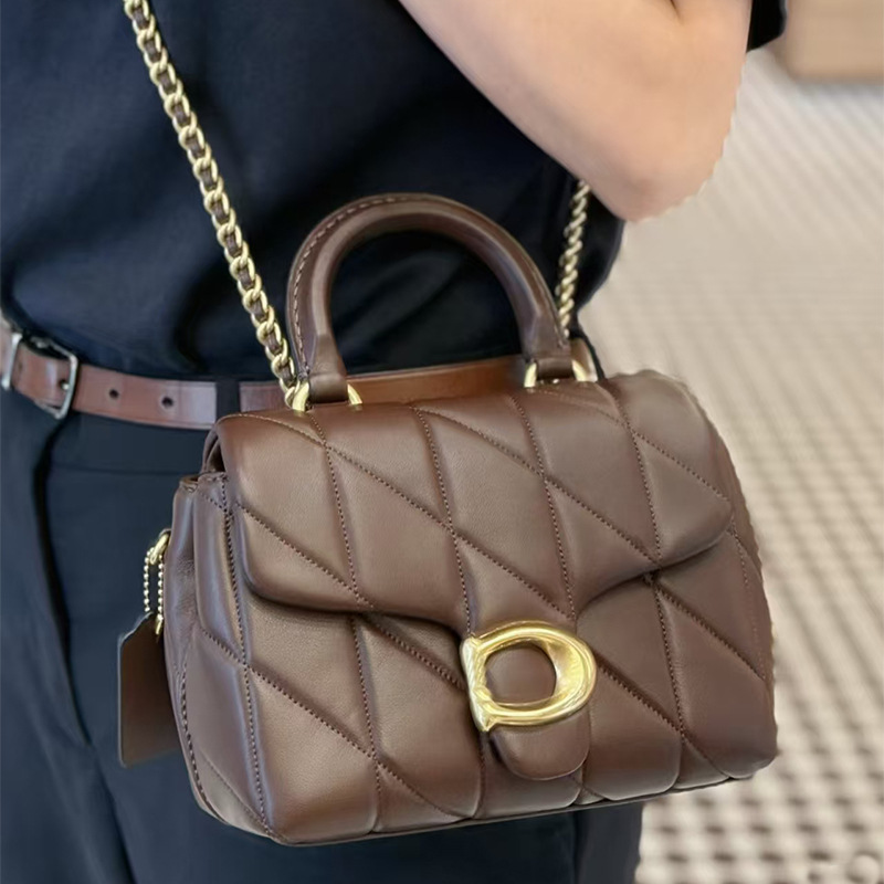 2026 New Model Tabby Top Handle Quilted Top Handle Handbag Tote Chain Shoulder Crossbody Bag