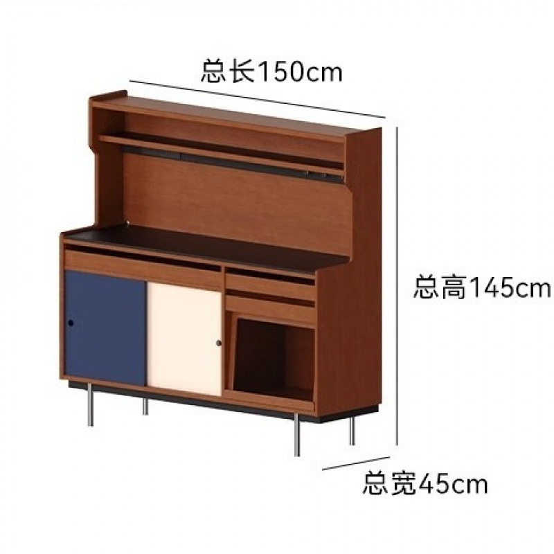 MUU木の岩板のサイドキャビネットのリビングルームの物置は壁に寄りかかって一体的に物置します。|undefined