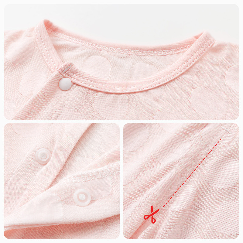 Bebé traje de verano niños media manga delgada dividida niños y niñas aire acondicionado Pijamas dividir dos piezas ropa de bebé