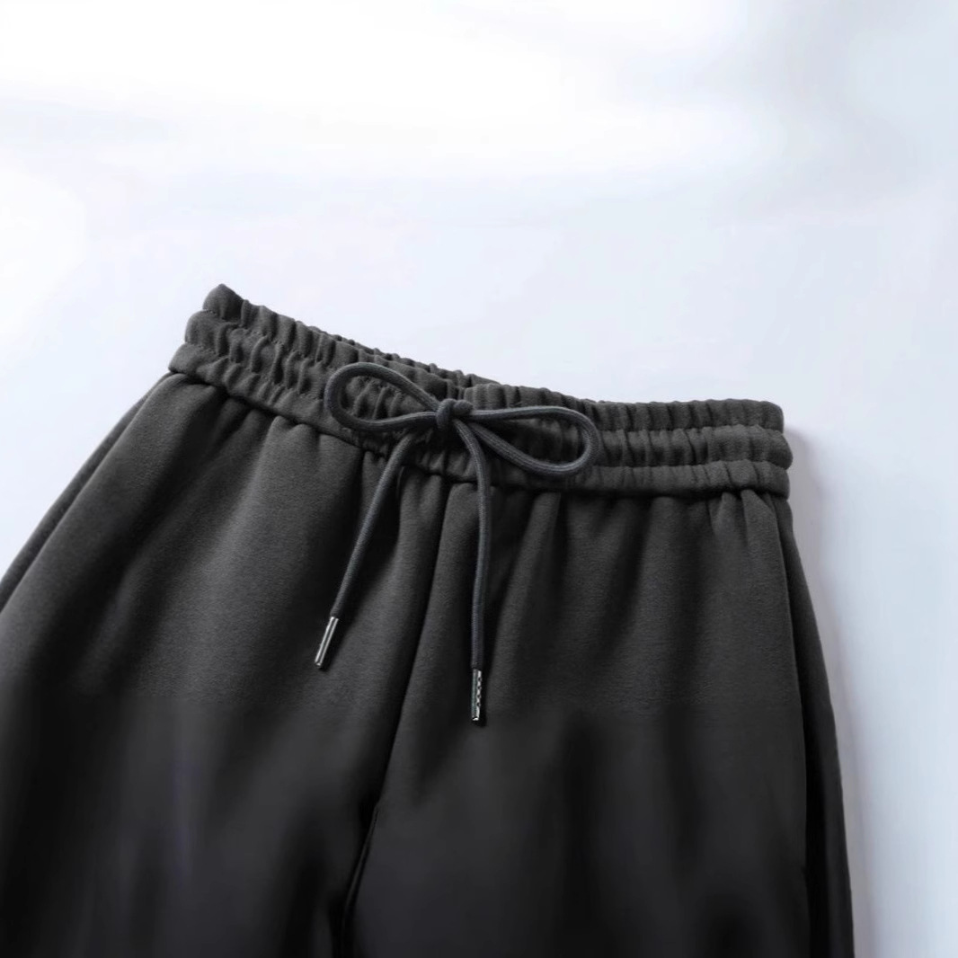 가을과 겨울 트렌디 한 스포츠 마이크로 플레어 바지 여성용 코튼 편안한 필링 미국 스타일 스웨트 팬츠 풀 넷 핫 셀링 같은 스타일