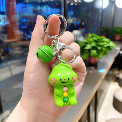 New Style Personalized Dinosaur Creative Silicone Key Chain Pendant Cute Doll Stereo Bag Hanging Keychain