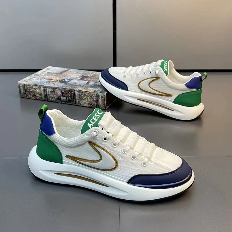 Silk footwear, trend sports shoes platform, Korean style, internet celebrity