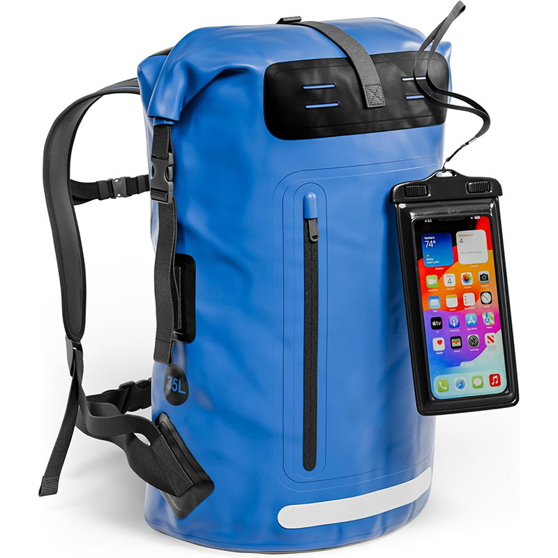 Waterproof Backpack Heavy Duty Hiking Travel Backpack Large Capacity Cycling Camping Fishing Kayaking Equipment Storage