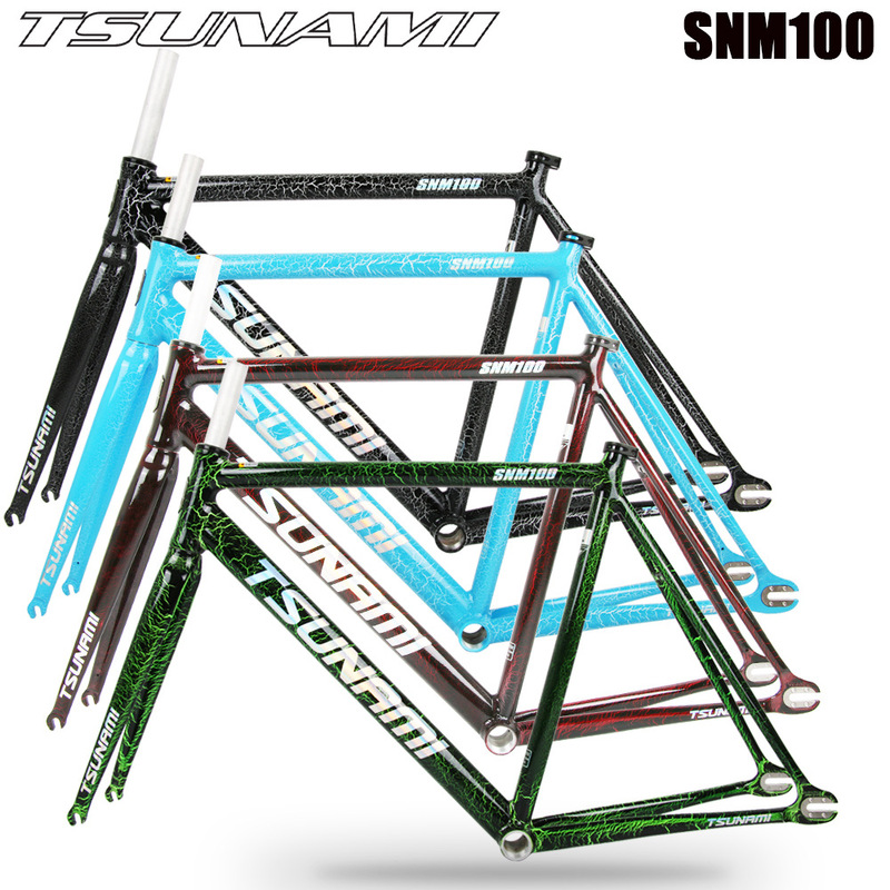 New Tsunami Snm100 Venom Fixed Gear Single Speed Aluminum Alloy Racing Track Bike Frame