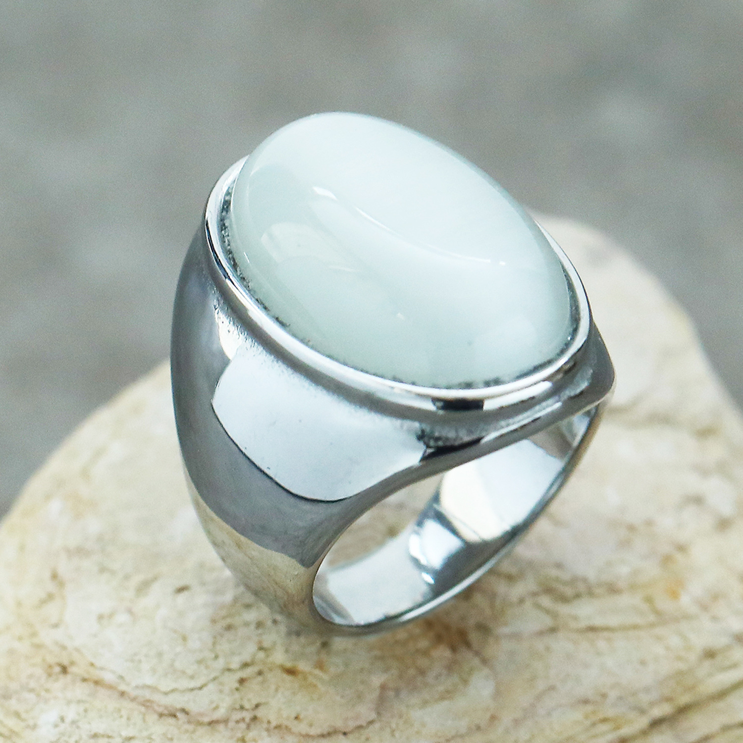 23g Weight Natural Stone Inlay Material Rings Classification 1 Piece Quantity Holiday, Street Occasion Titanium Steel Material Round Pattern Men's Gender Inlay Design Hip-Hop Style Hip-Hop Round Titanium Steel Inlay Natural Stone Men's Rings 10