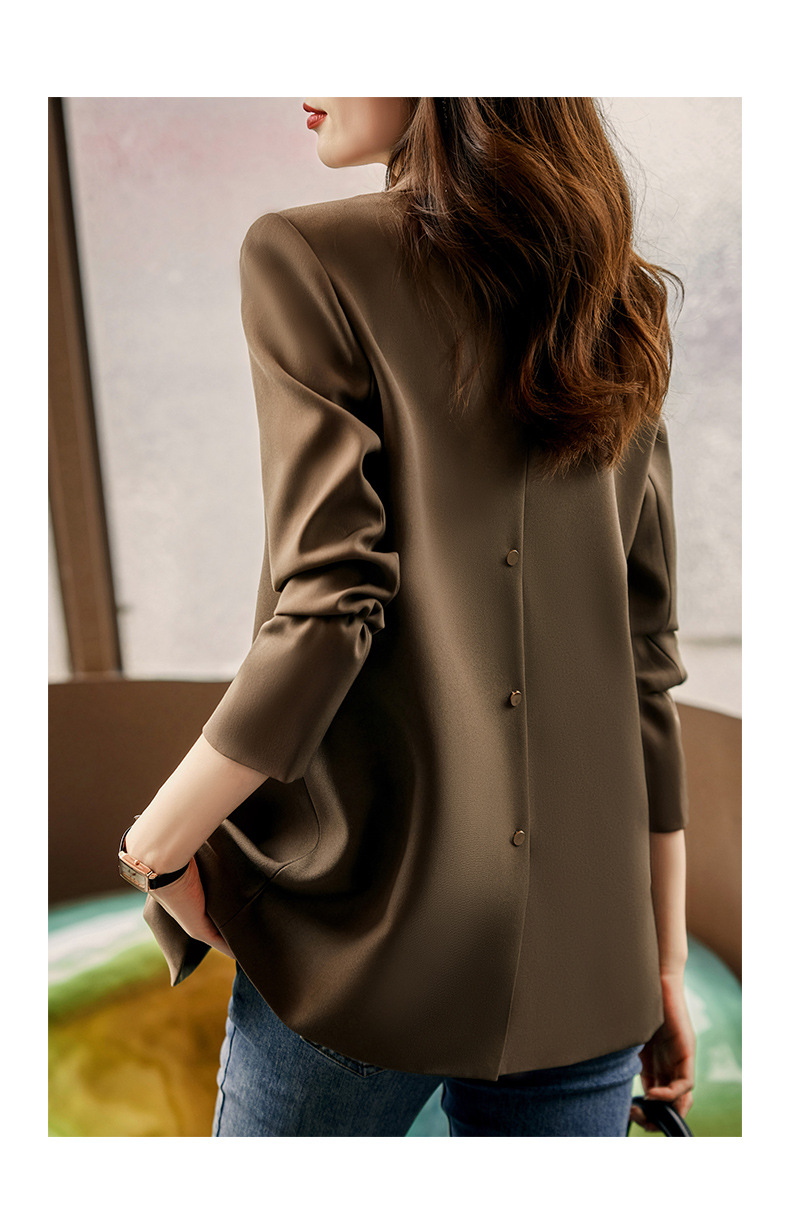 休闲小西装外套女士2022秋季新款韩版炸街高级设计感小众西服上衣详情16