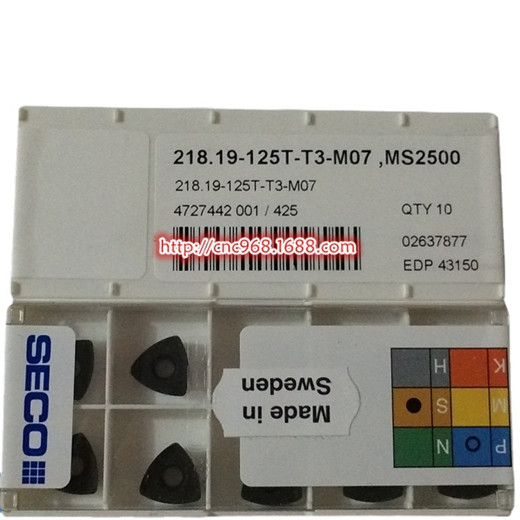 SECO山高数控铣削刀片218.19-125T-T3-M07 MS2500刀具全系列订货