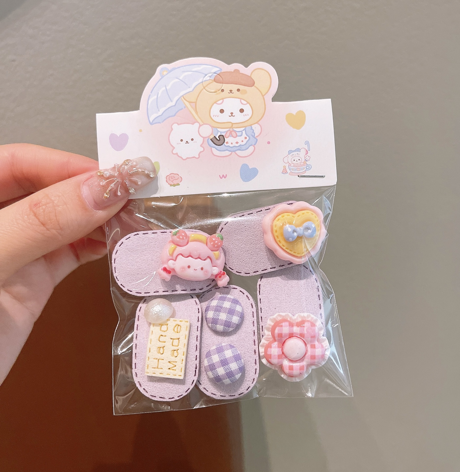 Tejido coreano para niños cabello arco adorable adornamiento de cabello para niños niñas tarjeta de cabello BB clips baby towel