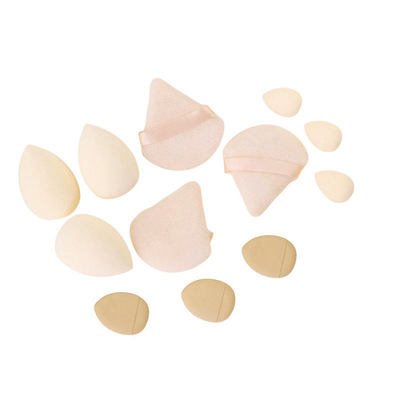 Juego de 12 piezas de huevo de belleza de color sólido popular transfronterizo, mini borla de polvo para pulgar, polvo suelto flocado, cojín de aire, huevo de maquillaje image 11