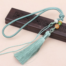 手把件挂绳车挂带流苏手工编织diy短款钥匙手链翡翠包挂文玩绳子