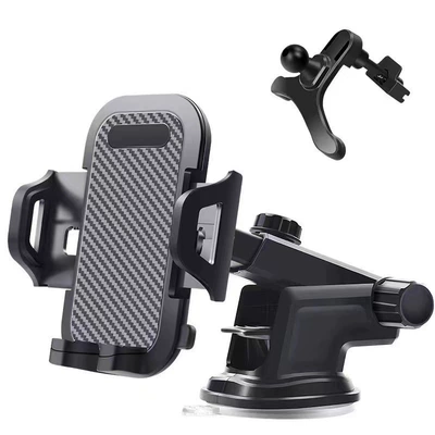 Cross-border car suction cup Car phone holder - 31002-in-1suction-cup-air-ventsingle-handed-access