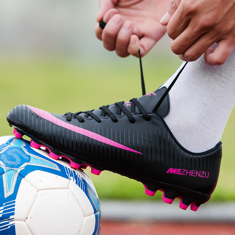 青少年足球鞋男成人碎钉人造草AG学生男女童透气防滑球鞋中小童