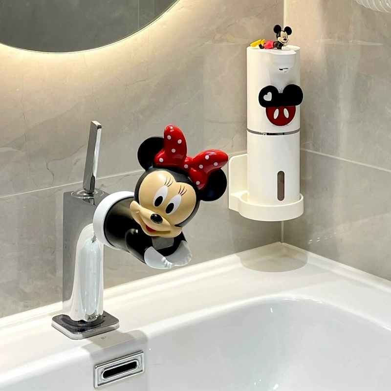Кран, брызгозащищенный удлинитель для гаджета, бытовой мультяшный Микки, универсальный разъем, силиконовый разъем для ванной комнаты, детское мытье рук.