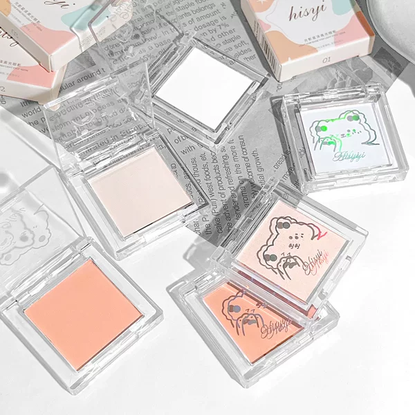 HISYI Light and Shadow Star High Gloss Eyeshadow Matte Micro Flash Highlight Brightening Natural Color Color Holding Makeup Monochrome Eyeshadow Disc