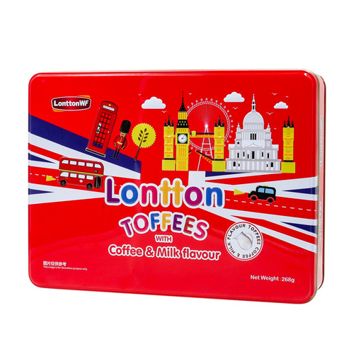Malaysia Imported London WF Milk Coffee Flavored Toffee Candy Gift Box 268g/Box Wedding Celebration Full Moon