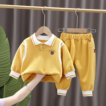 童装男童春秋装套装2021新款儿童帅气小童秋季长袖宝宝卫衣两件套